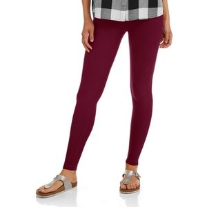 No Boundaries Junior's Burgundy Red Full Length Leggings Size Medium (7/9) 🐈